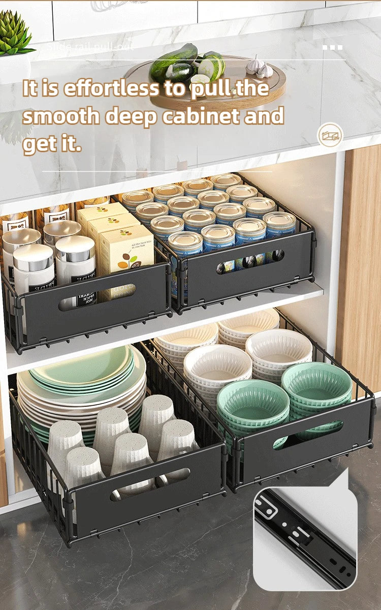 Kitchen & Bathroom Pull-Out Organizer