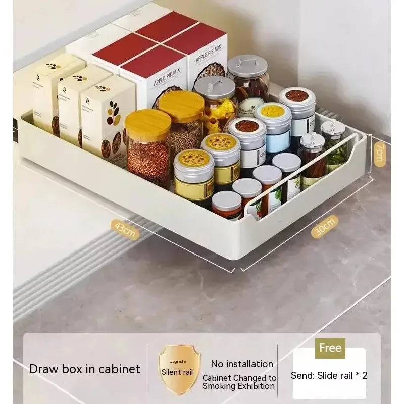 Metal Pull-Out Cabinet Organizer