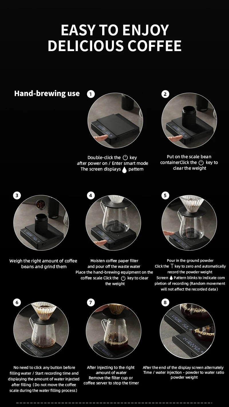 MHW-3BOMBER Digital Coffee Scale 0.1g Precision