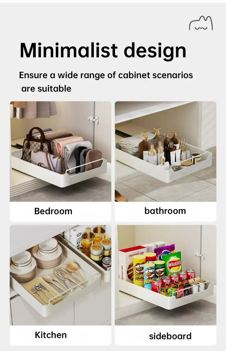 Metal Pull-Out Cabinet Organizer