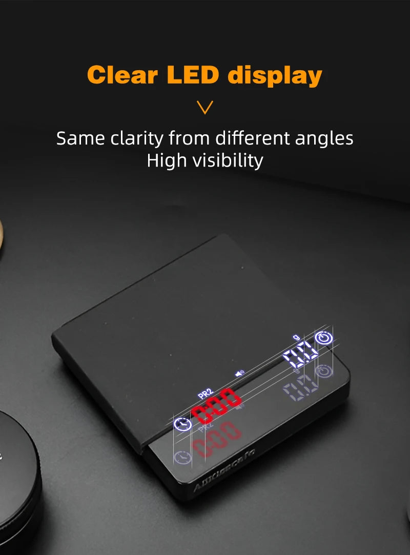 AliKisscafe Digital Espresso Scale with Timer