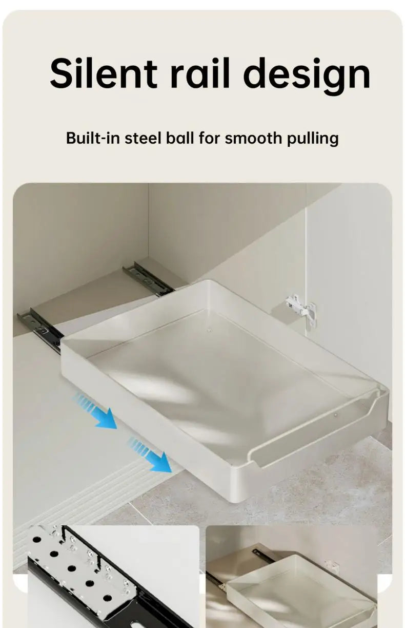 Metal Pull-Out Cabinet Organizer