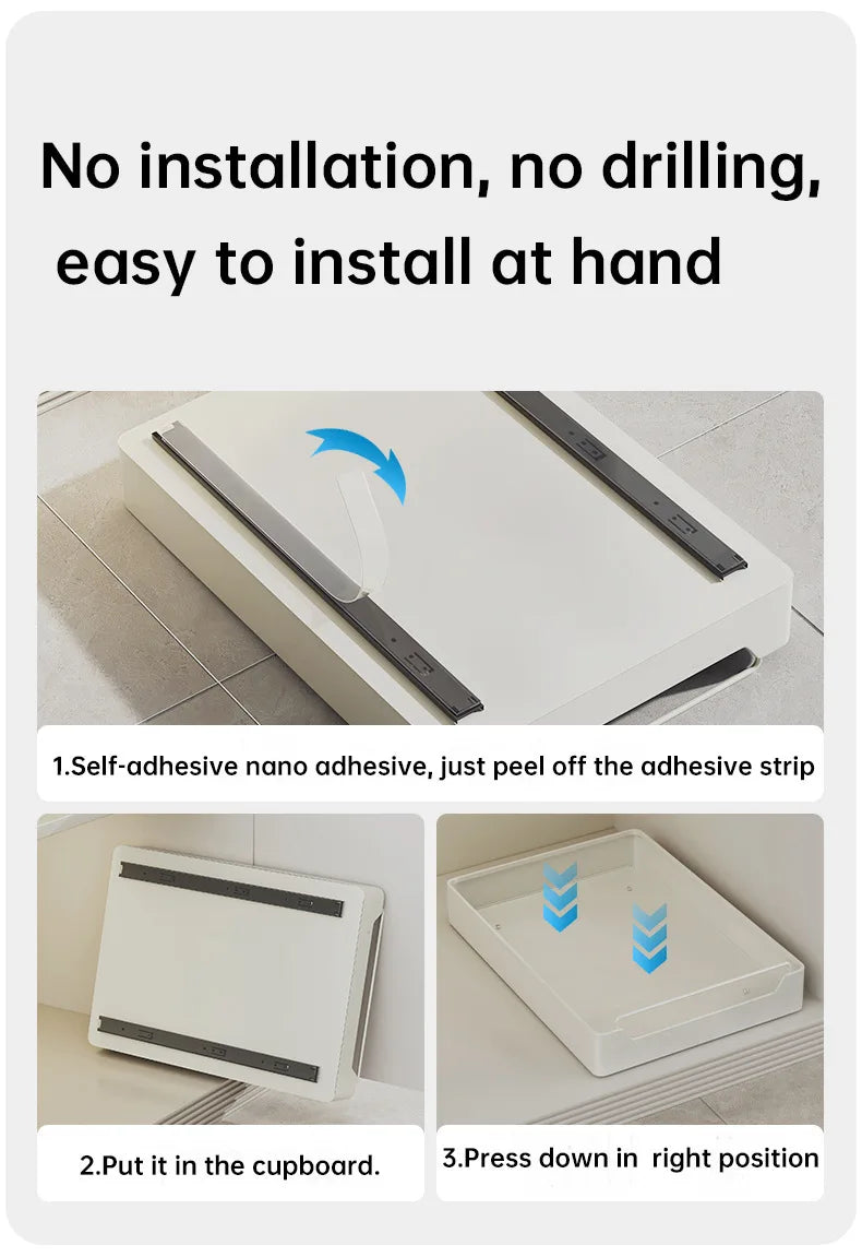 Metal Pull-Out Cabinet Organizer