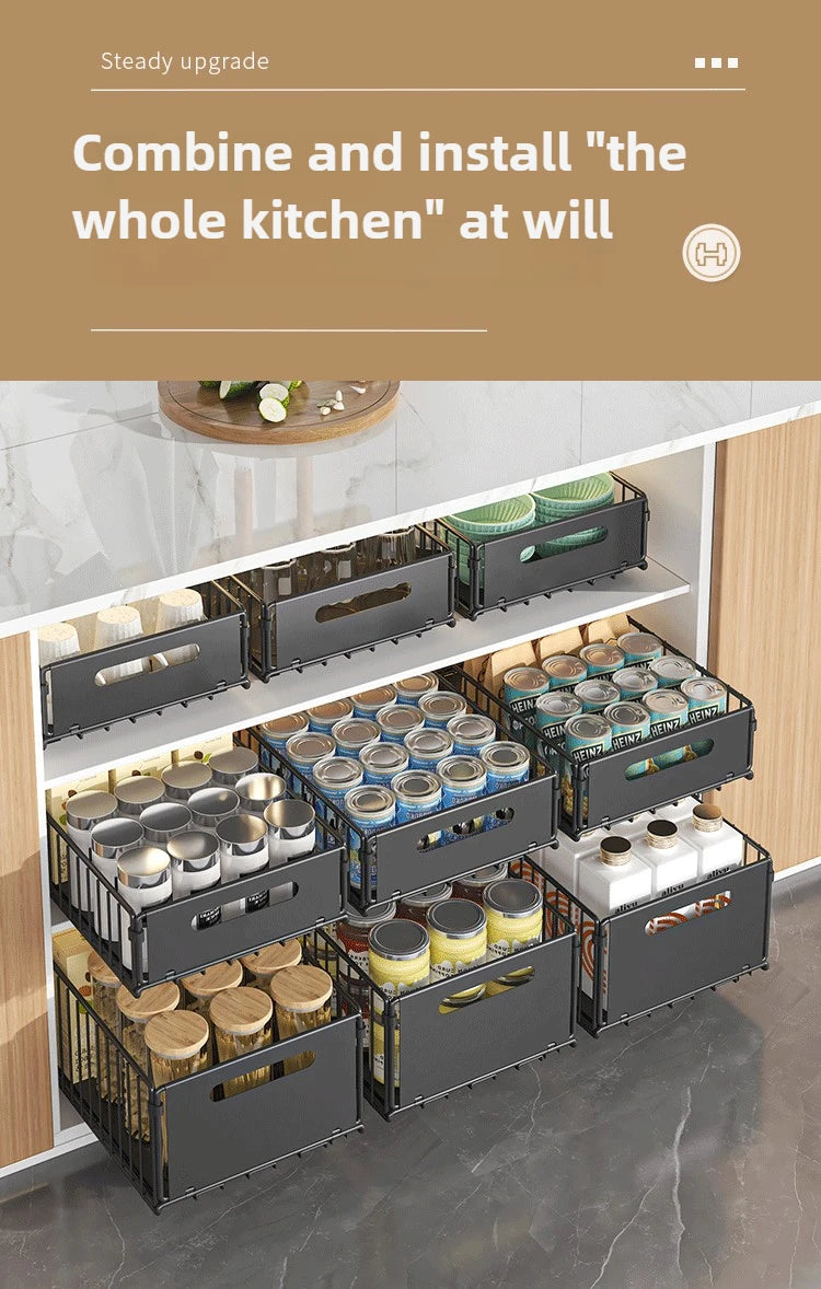 Kitchen & Bathroom Pull-Out Organizer