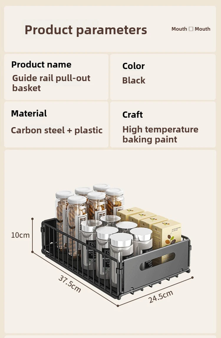 Kitchen & Bathroom Pull-Out Organizer