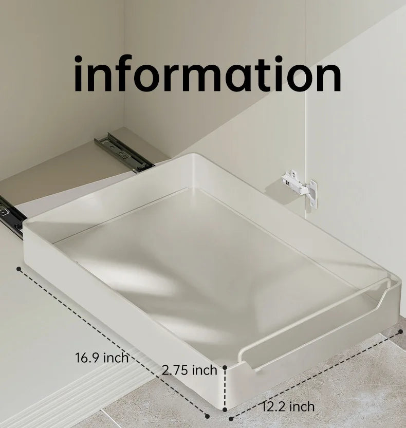 Metal Pull-Out Cabinet Organizer