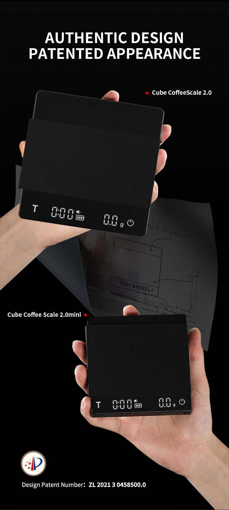 MHW-3BOMBER Digital Coffee Scale 0.1g Precision