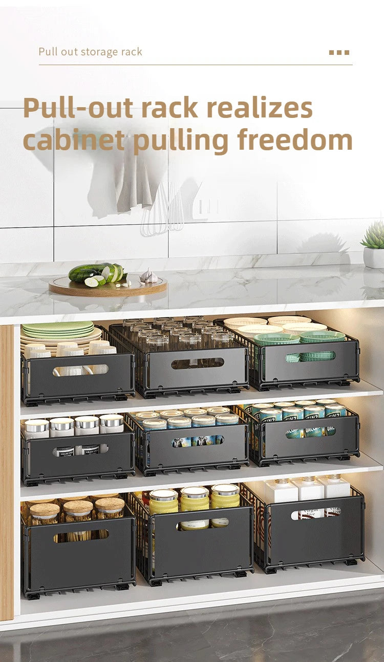 Kitchen & Bathroom Pull-Out Organizer