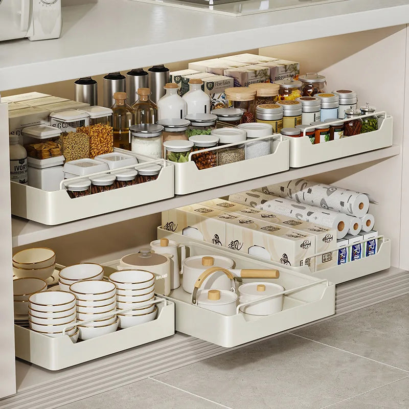 Metal Pull-Out Cabinet Organizer