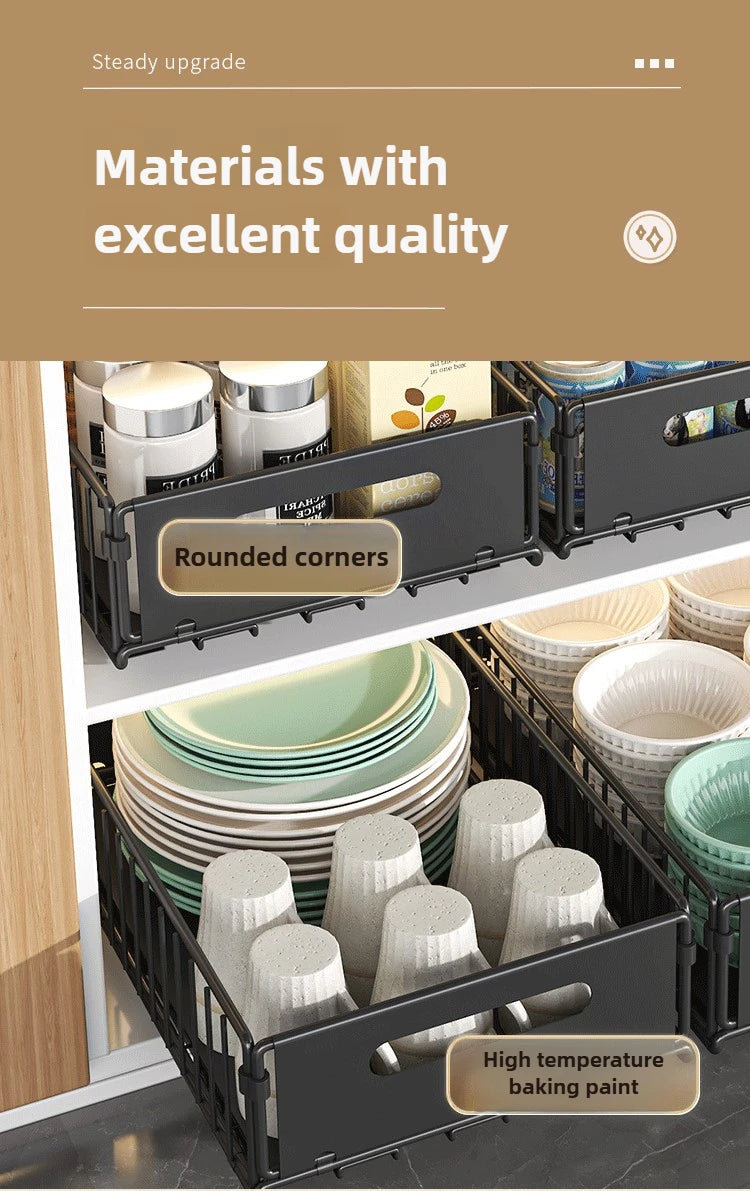 Kitchen & Bathroom Pull-Out Organizer